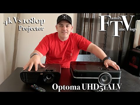 4k vs 1080p Projector Should you Upgrade? Optoma UHD51ALV Vs Viewsonic FTV Amazon Product Review.