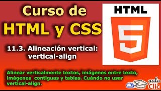 Curso de HTML y CSS. 11.3. Alineación vertical: vertical-align
