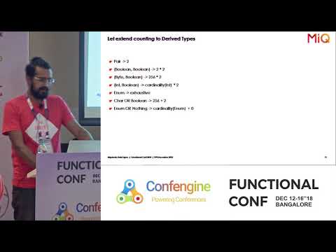 Algebraic Data Types: Just my kinda Type by Ajay Viswanathan at #FnConf18