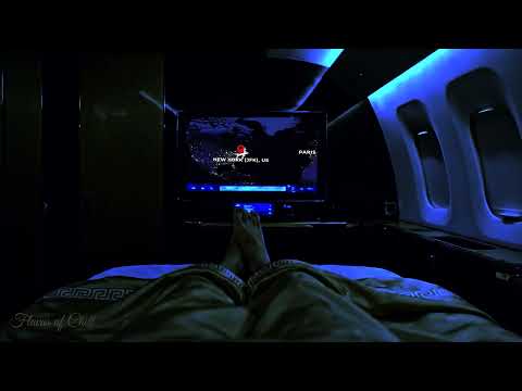 8 Hours in First Class from New York to Paris – POV Sleep Flight with Live Map & Cabin Ambience