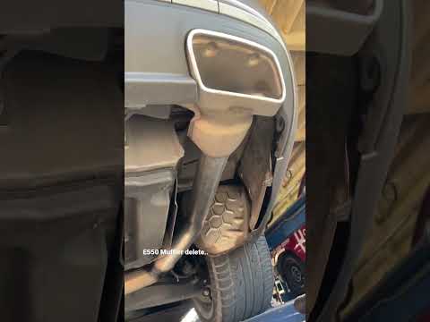 Mercedes E550 muffler delete