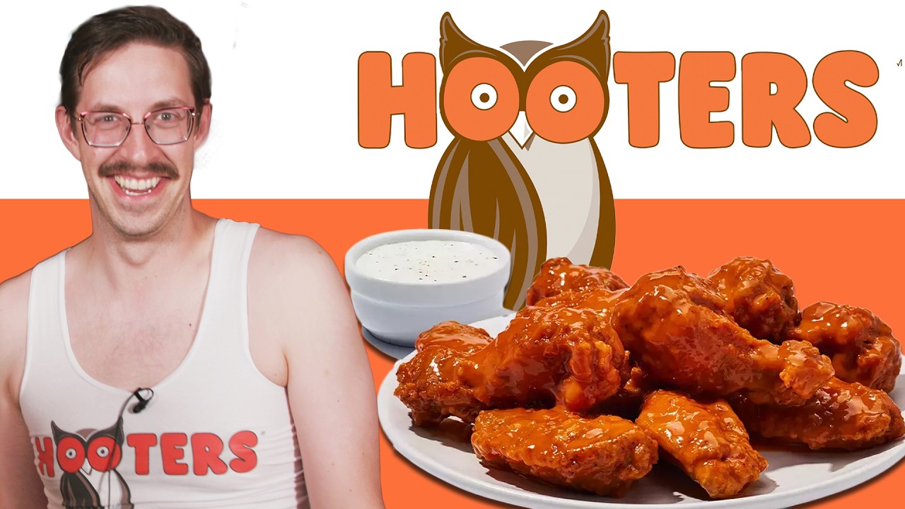 Une petite blague avec les serveuses de chez Hooters