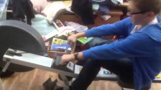 Epic rowing machine fail
