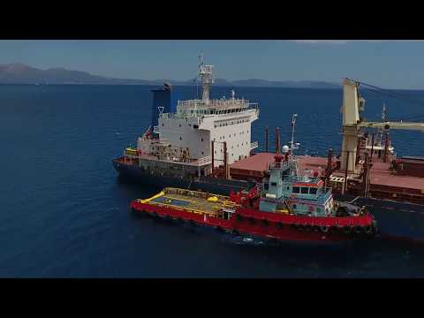 Megatugs salvage of the bulk carrier St Gregory phase A