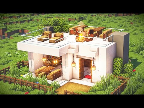 SKYROAD Timelapse - Simple Modern House in Minecraft | Timelapse #Shorts