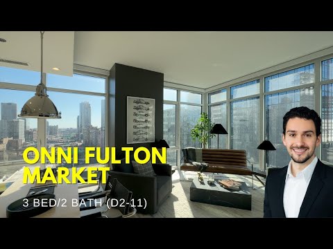 Onni Fulton Market | 3 Bed 2 Bath D2 11   Luxury Chicago Apartments for Rent in Fulton Market