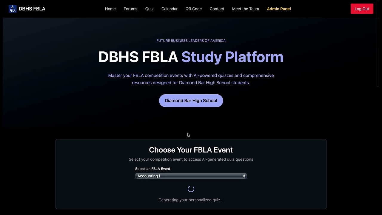 DBHS FBLA AI Study Website video thumbnail