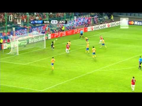 Wisła - Apoel 1:0 bramka