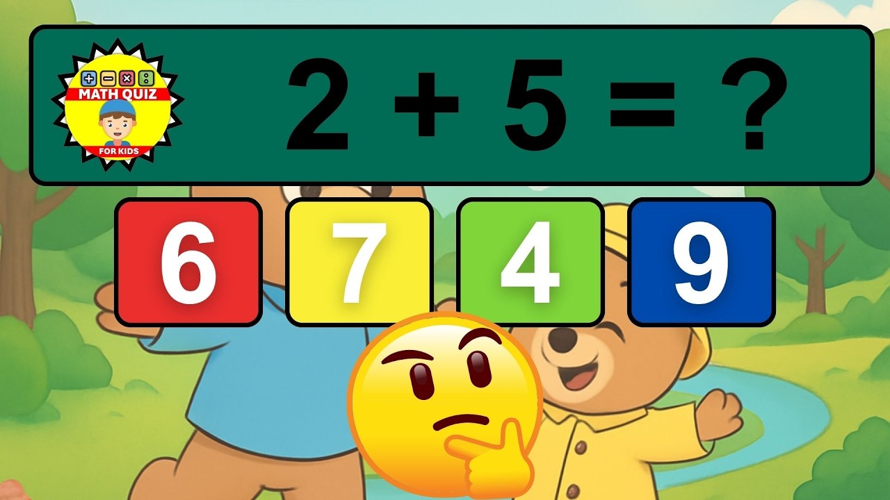 Quick Math Challenge! One Digit Addition Quiz | Kids Quiz Time