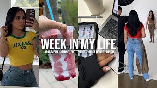 week in my life: (apartment hunting, photoshoots + our biggest launch yet)