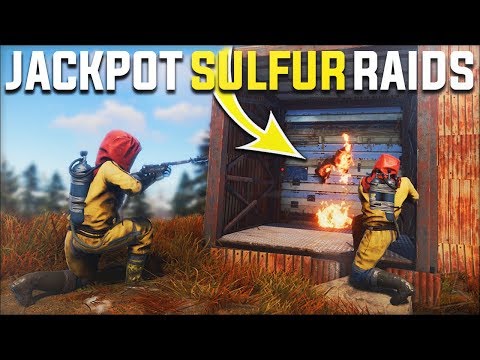 RAIDING OUR NEIGHBOURS RICH BASE GAVE US JACKPOT SULFUR PROFIT - Rust Survival Gameplay | S18-E2