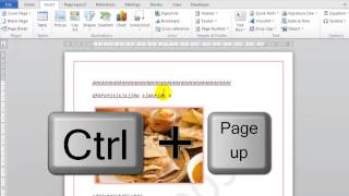 How to go to next page in Microsoft word
