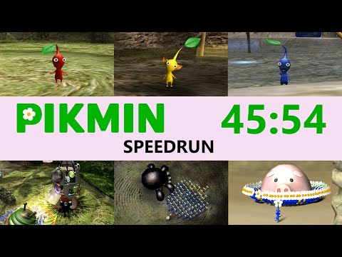 Pikmin 1 Switch - All Parts Speedrun - 45:54 [WR]