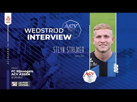 Interview Steyn Strijker na afloop van FC Rijnvogels - ACV