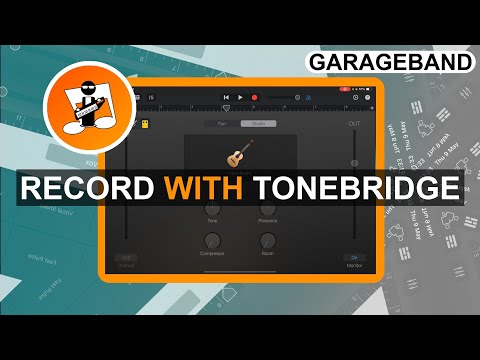 How to record guitar through the tonebridge amp fx app in Garageband