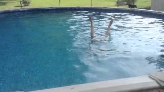 Walking on hands..........underwater!