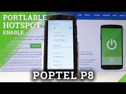 How to Share Network in Poptel P8 - Mobile / Portable HotSpot