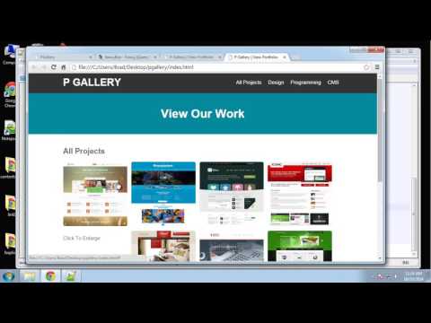 Learn how to create a responsive image gallery using jQuery Part 4