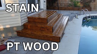 Staining Pressure Treated Wood