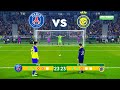PSG vs AL NASSR - Penalty Shootout 2023 | Ronaldo vs Messi Neymar Mbappe | eFootball PES Gameplay PC