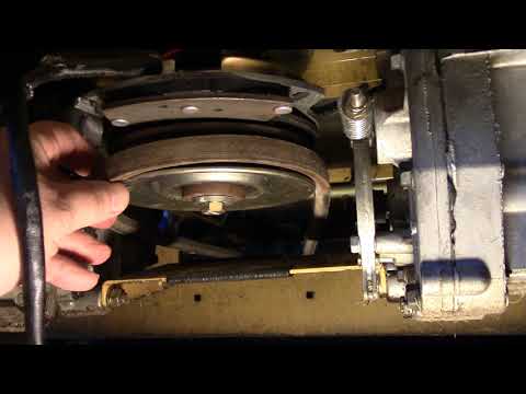hustler raptor hydrostatic drive belt easy way to get belt over fan pulley hydro
