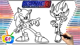 Sonic 3 coloring pages