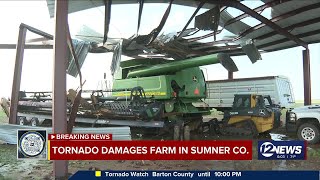 Damage from storms in Sumner County