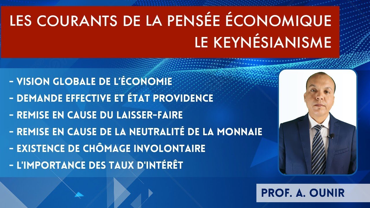 Les courants de la pensée économique : KEYNES et le KEYNÉSIANISME (la synthèse)