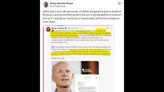 HUMOR NEGACIONISTA: Tras negar el bloqueo, piden "sanciones a todas las fuentes de ingreso" de Cuba