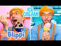 Blippi Makes Ice Cream Educational Videos For Kids