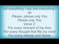Steven Curtis Chapman - Please Only You Lyrics