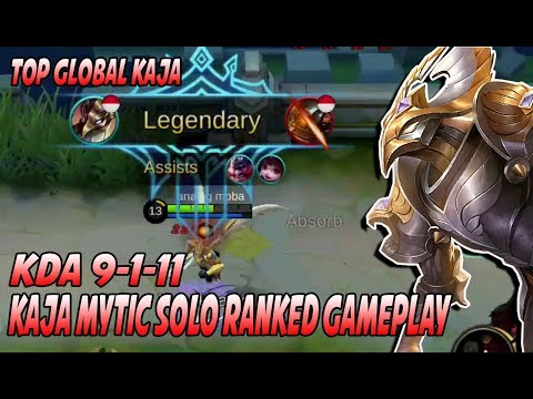 Kaja Mytic Solo Ranked Gameplay - Top Global Kaja - Mobile Legends