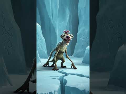 Horror Version of Ice Age! Manny, Sid, Diego & Scrat Reimagined as Prehistoric Nightmares! 🥶💀