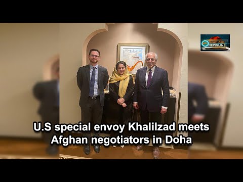 U.S special envoy Khalilzad meets Afghan negotiators in Doha