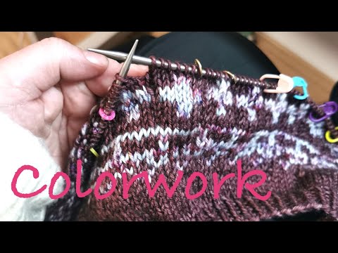 Colorwork knitting | Thread holding