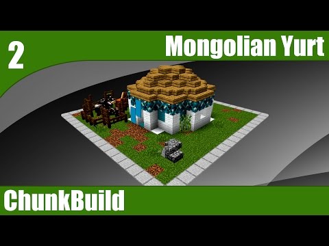 Chunkbuild 2: MONGOLIAN BUILD| Asian theme (Minecraft 1.12)