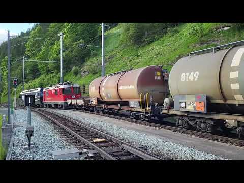 RhB Zug 5164 mit 648, 14-06-24 Bergün - Extrem lang!