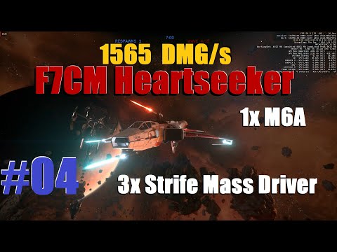 Test 04 - Hornet F7CM Heartseeker M6A + 3x Strife Mass Driver(G)  - Pirate Swarm - Star Citizen 3.5