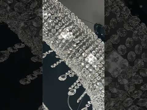 Люстра с хрустальными подвесками.    #освещение #masiero #дизайнерскиелюстры