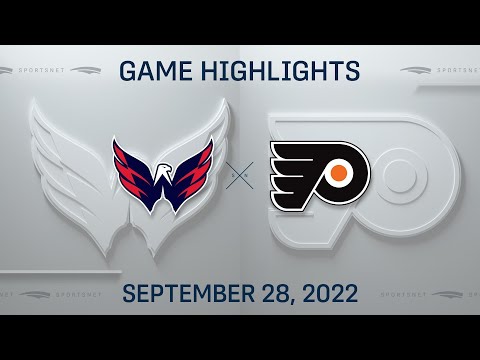 NHL Preseason Highlights | Capitals vs. Flyers - September 28, 2022