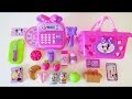 Minnie Mouse Bowtastic Cash Register Shopping Basket Velcro Cutting Fruit Food Kitchen Accessory