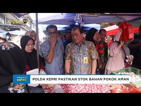 SATGAS PANGAN POLDA KEPRI SIDAK PASAR DAN GUDANG BULOG RAMADHAN