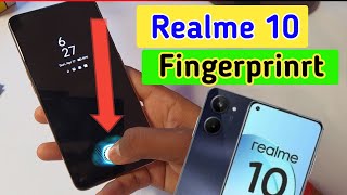 Realme 10 display fingerprint setting/Realme 10 fingerprint screen lock/fingerprint sensor