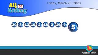 WI Lottery DailyLotto 03/20/2020