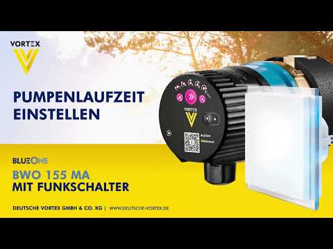 Vortex BWO 155 MA - Einstellen der Pumpenlaufzeit ab 2023