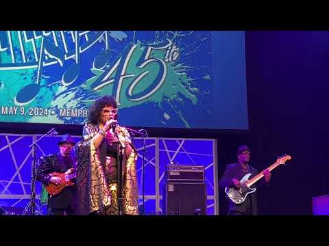 Teeny Tucker sings “All Out of Tears” at the 2024 Blues Music Awards ceremony.