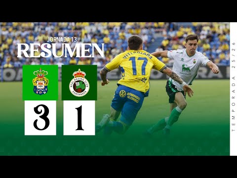 RESUMEN ı UD Las Palmas 3-1 Real Racing Club  ı Jornada 13 | Temporada 25/26