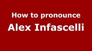How to pronounce Alex Infascelli