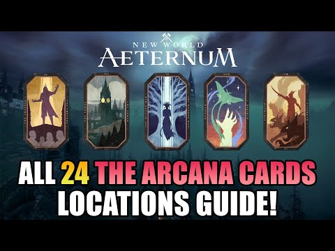 ALL 24 The Arcana Cards Locations in Nighthaven! - New World: Aeternum