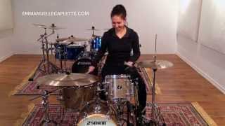 Video thumbnail for Emmanuelle Caplette On Her Sonor Martini Kit (Promo) 2015 by Emmanuelle Caplette